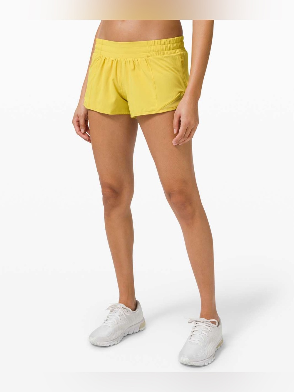 Lululemon Hotty Hot Shorts Low Rise Yellow 2.5” inseam Size 10 *889